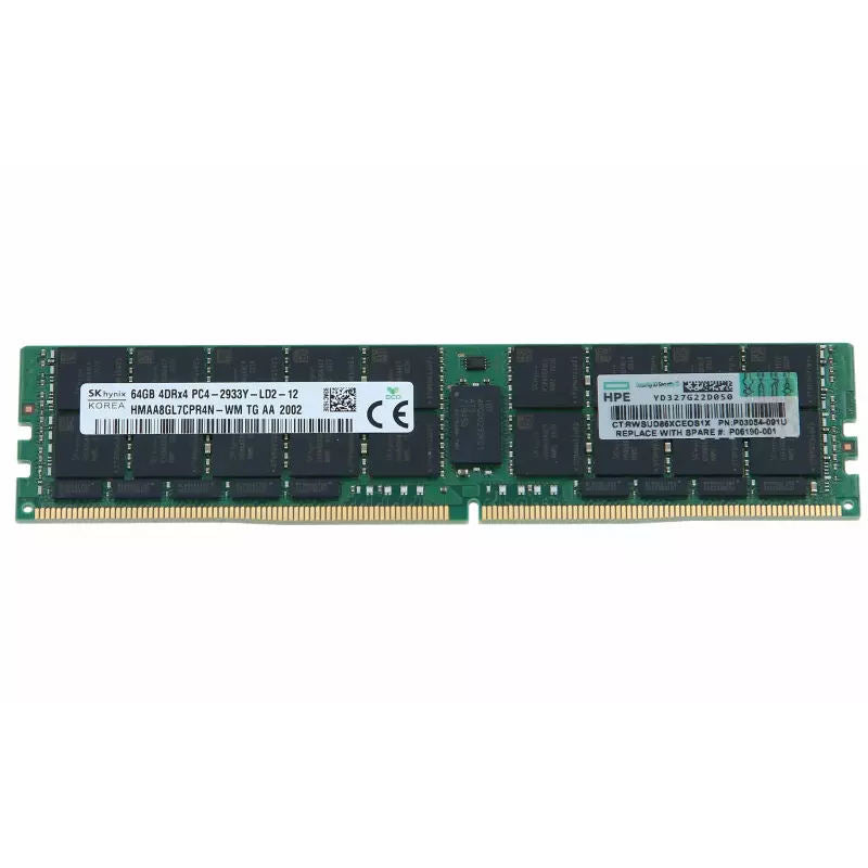 64GB DDR4 2933MHz ECC Registered CL21 DIMM Memory P00926-B21-P06190-001 Server Used Stock CN/BEI